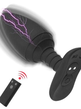 Wireless Electric Shock Anal Plug Vibrator Adult Toy Prostat