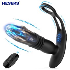 HESEKS Telescopic Anal Vibrator Anal Plug Prostate Vibrators