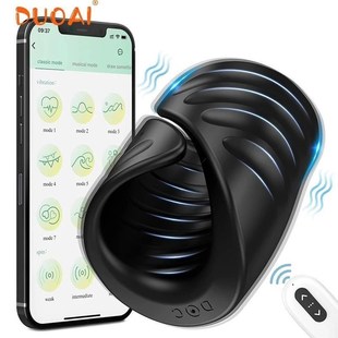 Penis Masturbator Training Vibrator Remot Bluetooth APP Male