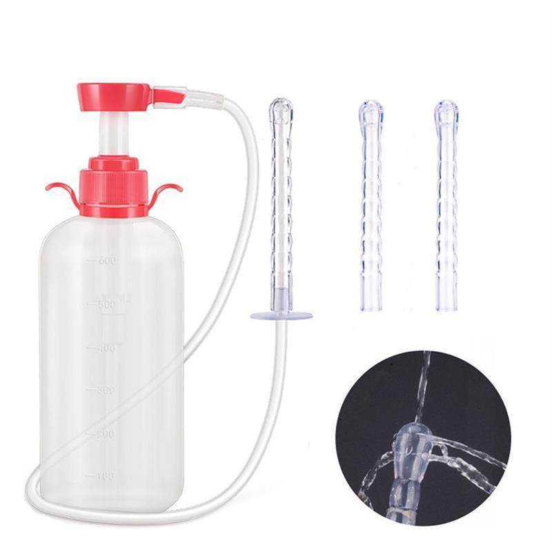 600ML Medical Vaginal Clearner Anal Douche Enema Ass Anus Cl