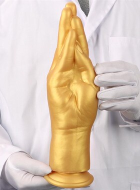 Gold Hand Dildo For Women Female Sex Toys Big Anal Plug AV