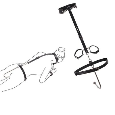 BDSM Handcuffs Anal Hook Mouth Plug Collar Slave Bondage Kit