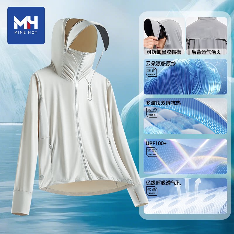 唐狮集团MH防晒衣男夏季轻薄透气外套2025新款防紫外线冰丝防晒服 - 实物图