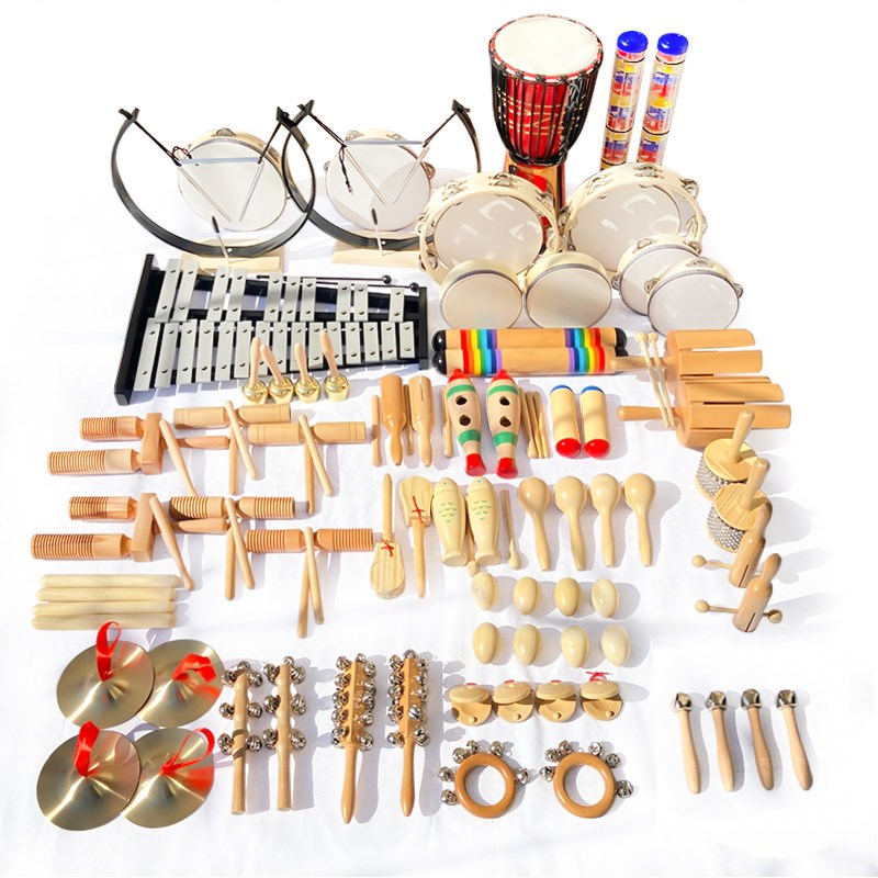 奥尔夫乐器全套打击乐器7件套三角D铁教具幼儿园小学生音乐早教具