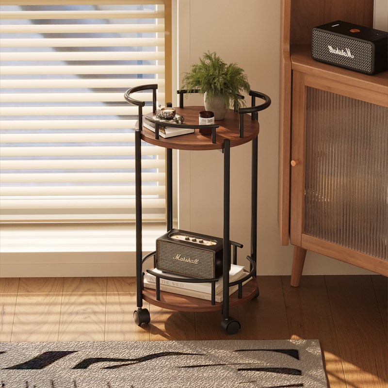 铁艺餐车带轮移动茶几小推车客厅沙发茶水置N物简约茶水车卧室边