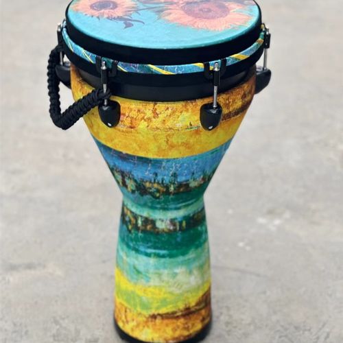 12寸机械调音轻便非洲鼓  成人专业碳纤维手鼓 防潮防摔丽江手鼓