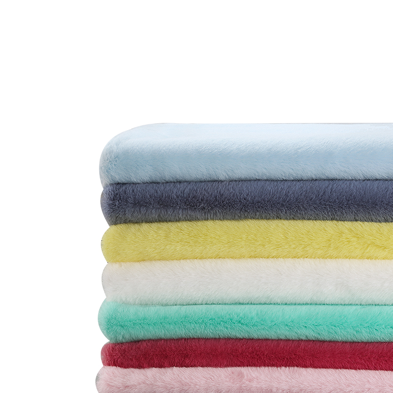 仿獭兔毛加厚加密兔毛布料毛绒玩具diy手工服装围巾仿皮草面料