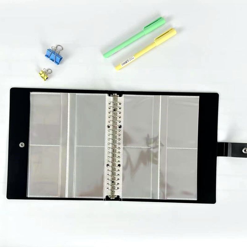 a5收纳册活页高清内页分2格收集明信片6寸卡册专辑小卡收藏夹4格