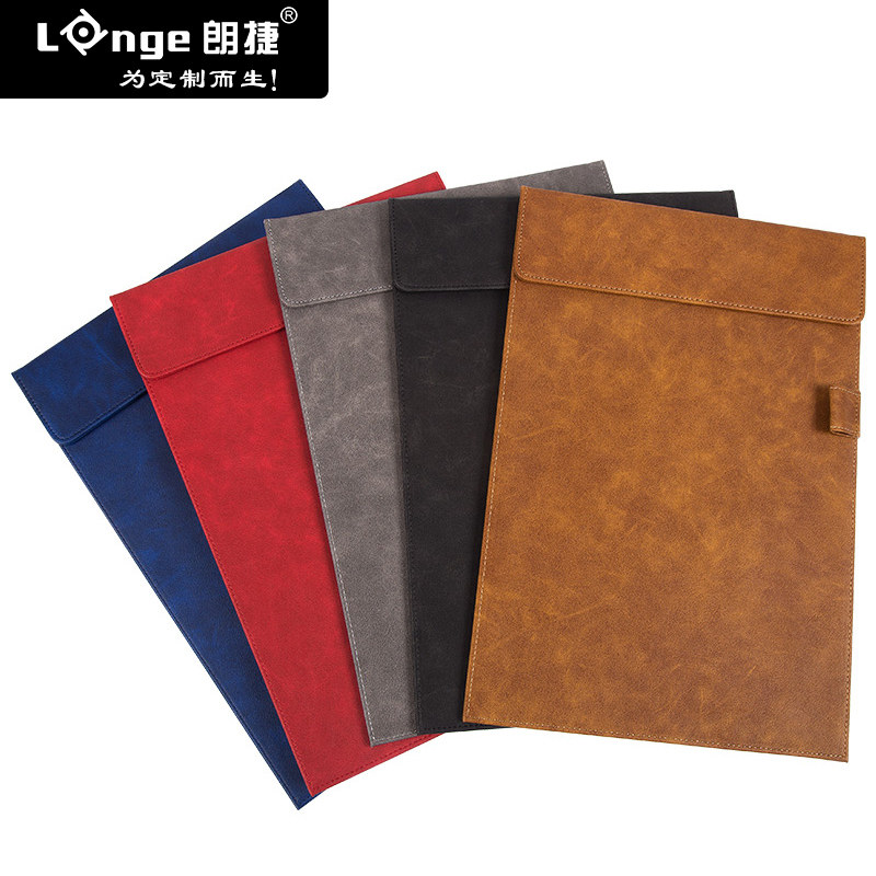 商务皮革文件夹A4写字板资料夹办公签字板桌垫高档酒店会议夹