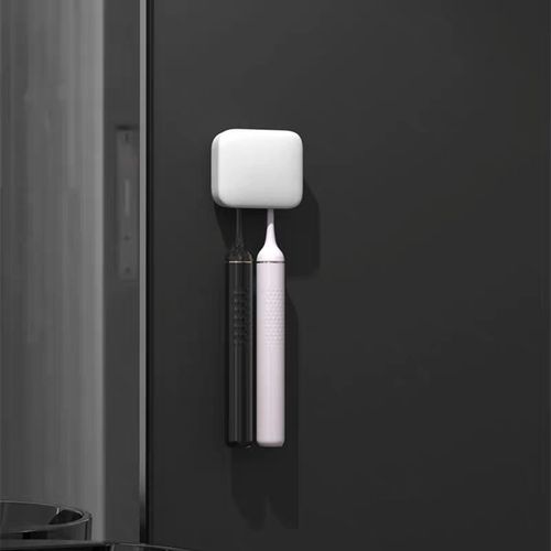 电动牙刷消毒器紫外线杀菌盒免打孔卫生间智能牙刷置物架壁挂充电