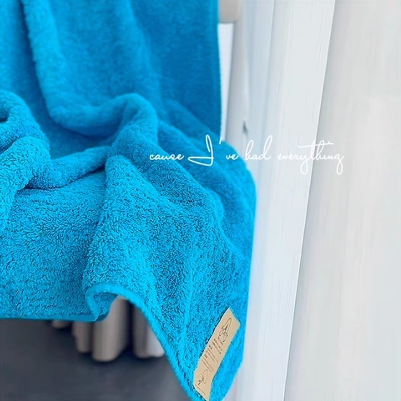 新疆长绒棉柔软吸水多v彩浴室家用浴巾毛巾 加大加厚款