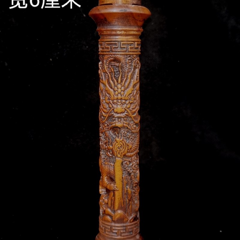 古玩收藏佳品手工制花梨木檀香炉镂空线室内茶道香炉香筒香插香具