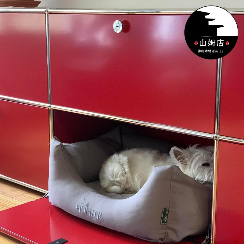 USM Haller现代储物柜鞋柜客厅模块组合收纳柜斗柜边柜中古风定制