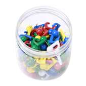 枚罐彩色图钉无痕钉挂钩定位钉软木固定钉塑料大头钉图钉按钉