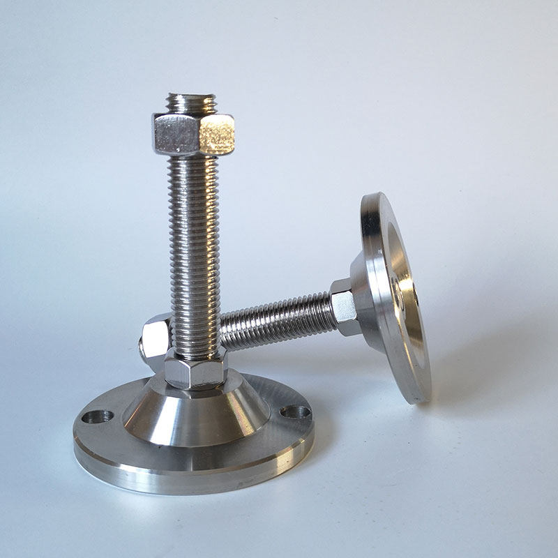 D重载型ud锈钢调节脚杯脚轮蹄脚脚杯支撑脚m2mm2m