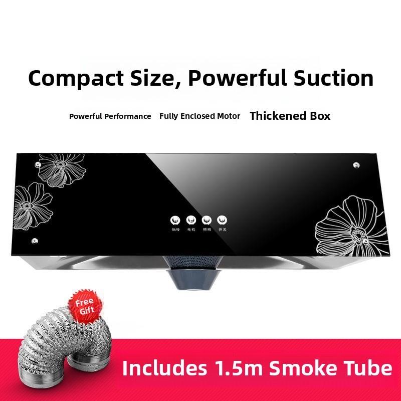 110V小公寓老式抽油烟机家庭厨房大吸中国风顶吸出租房子