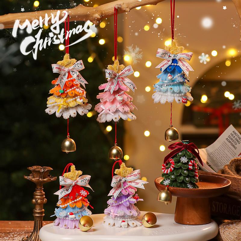 Pipe Cleaner Tree Bell - Desk Office Festive Decoration