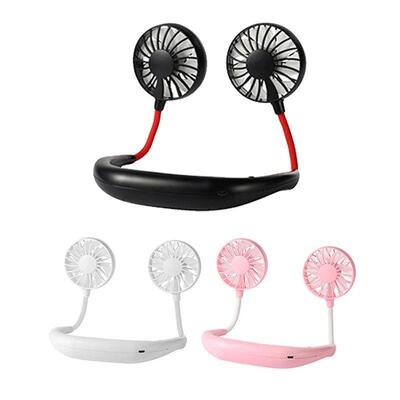 USB Portable Cold Fan Hands Free Neck Hanging Rechargeable S