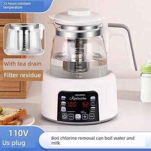 110V多功能恒温水壶带婴儿奶水调节器电水壶婴儿健康水壶台湾美国