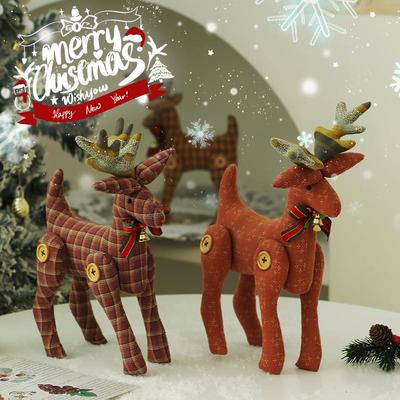 Christmas Tree Elk Ornament - Tabletop Bell Original Design