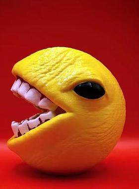 跨境爆款CURSED PACMAN柠檬怪创意个性烟灰缸摆件