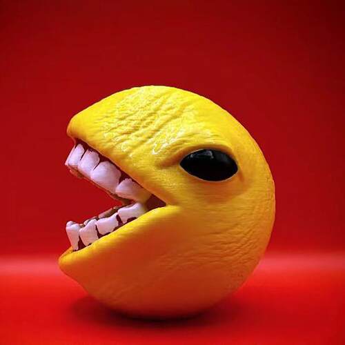 跨境爆款CURSED PACMAN柠檬怪创意个性烟灰缸摆件