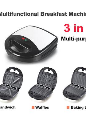 3合1三明治华夫饼机土司面包早餐机 Waffle Maker sandwich Maker