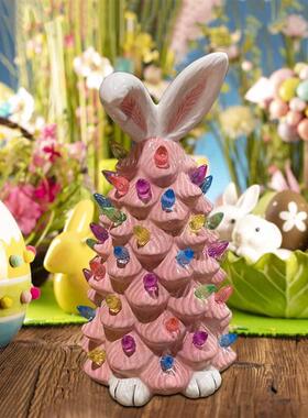 Easter bunny decorations陶瓷工艺兔子复活节装饰家居装饰摆件