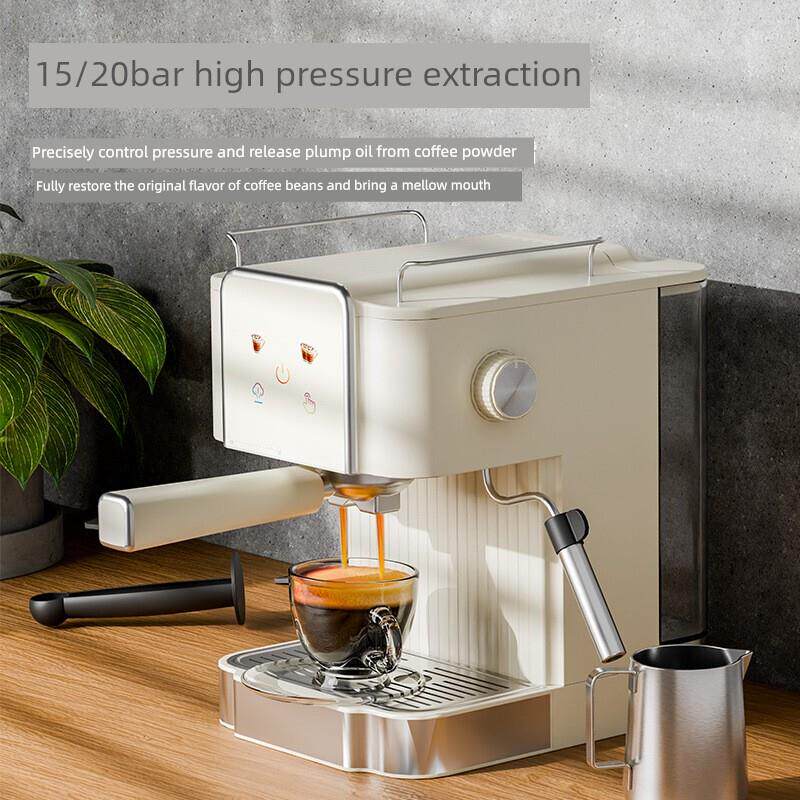 跨境家用110V多功能浓缩咖啡机全自动小奶泡蒸汽20Bar英国法规