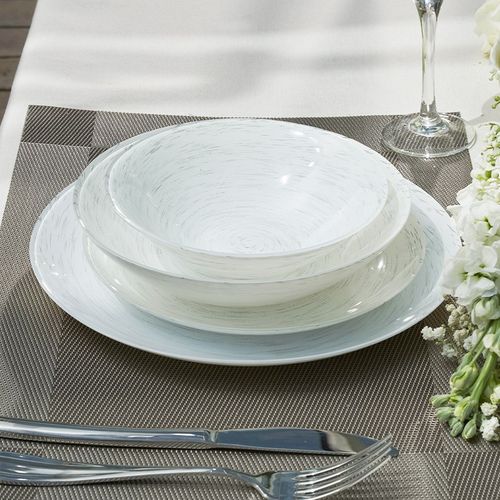 wazman星耀瓦m茨曼彩色玻璃盘家用西餐平盘深盘牛排盘洗碗机可用