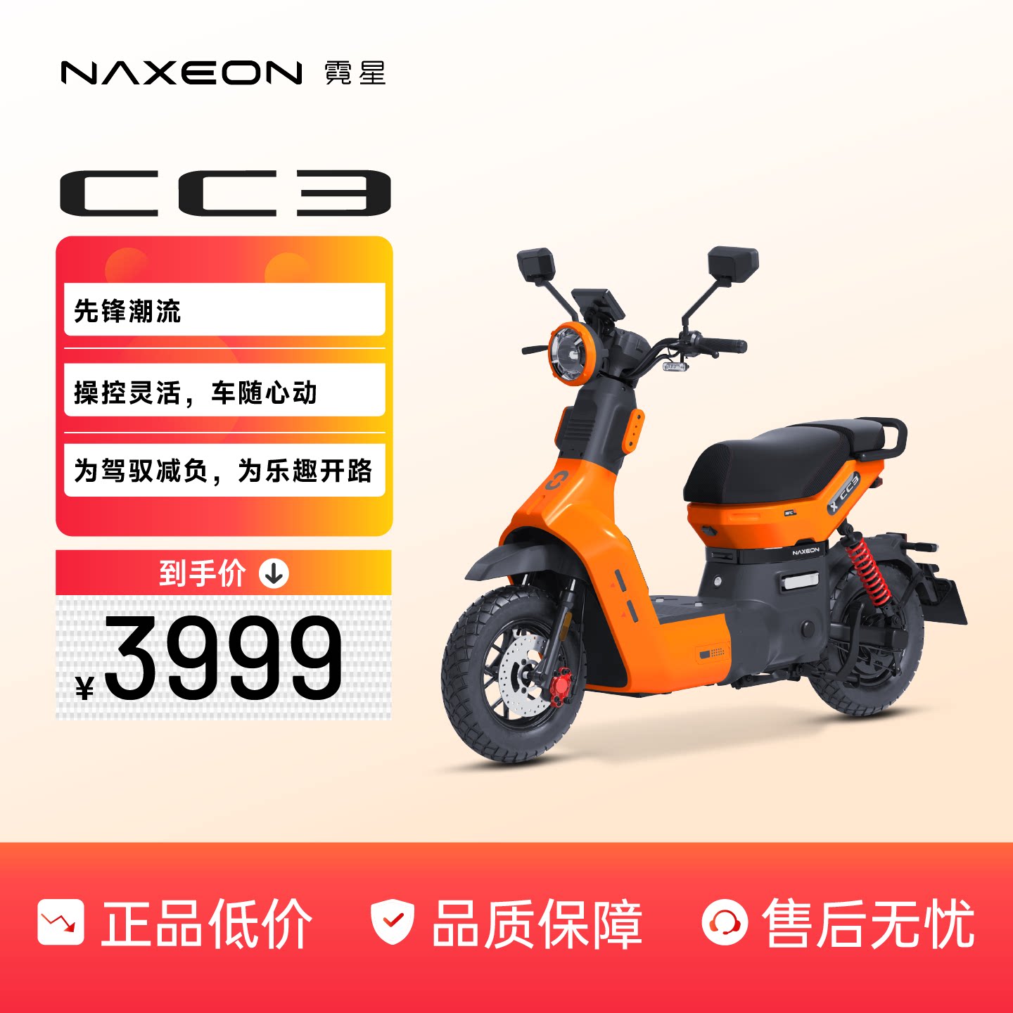 霓星CC3电动轻便摩托车图片