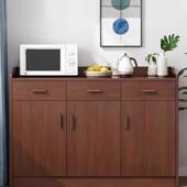 实木餐边柜靠墙一体厨房整体橱柜客厅置物柜轻奢酒柜家用收纳柜收