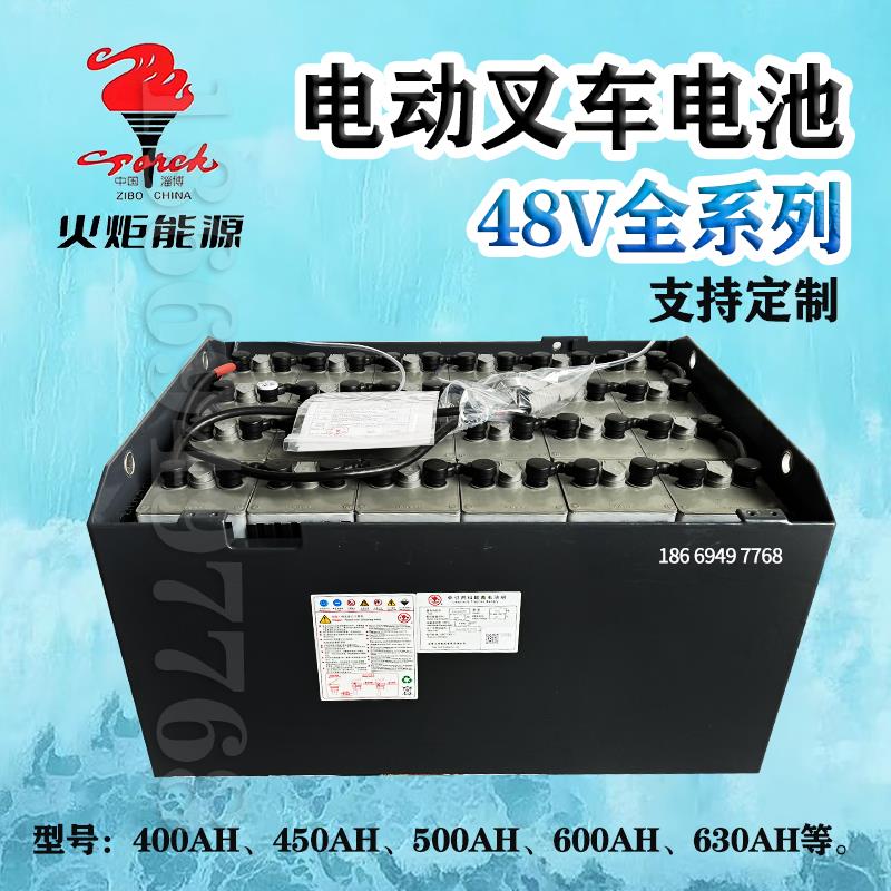 火炬电池电动叉车电池48V400/450/500/630AH杭叉合力台励福定制