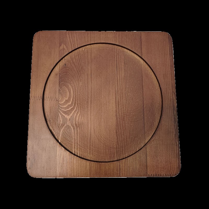 加厚石锅木板垫隔热木垫砂锅托盘铁板烧煲仔饭烤盘木垫耐高温桌垫