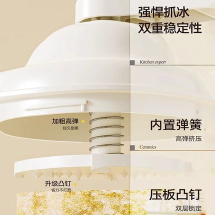 刨冰机家用小型手动绵绵冰机器破冰制冰沙机手摇碎雹冰机摆摊商用