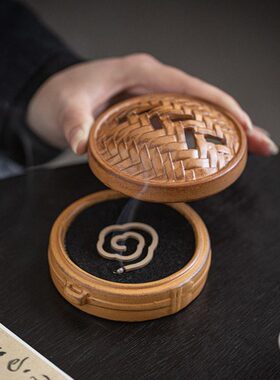 蒸上香薰炉】茶道创意炉线香插盘香蒸【蒸笼家用陶瓷座日小笼包