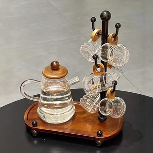 待客新高档古风乔迁家用茶具精致礼物 居喝水杯茶杯中玻璃杯套装