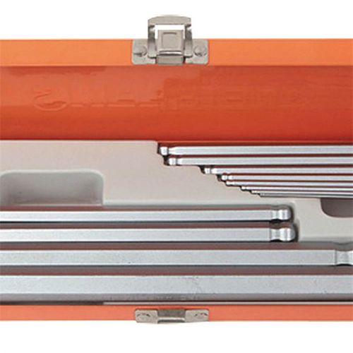 钢盾工具 12件套S2合金钢公制加长球头内六角扳手S050024