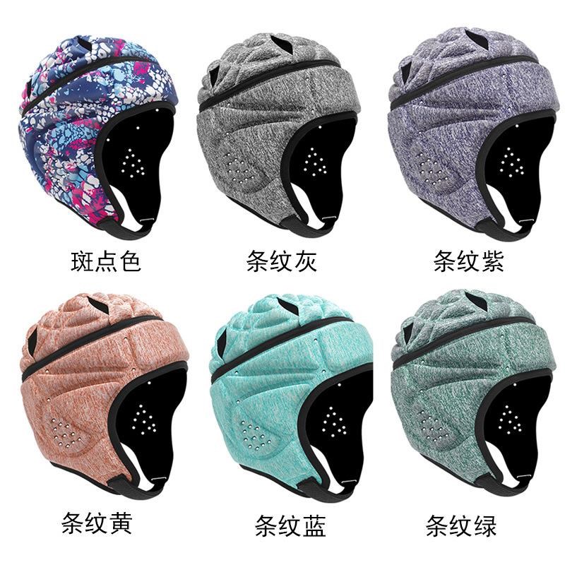 美式橄榄球防撞头盔 EVA海绵头套曲棍球护头套守门员轮滑保护头盔