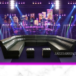 KTV包厢沙发定制酒吧转角卡座组合轰趴馆家庭影音室U型L型拉扣