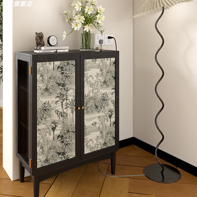 中古家具贴膜柜子改色贴纸装饰橱柜墙纸窗户玻璃门自粘电表箱贴画