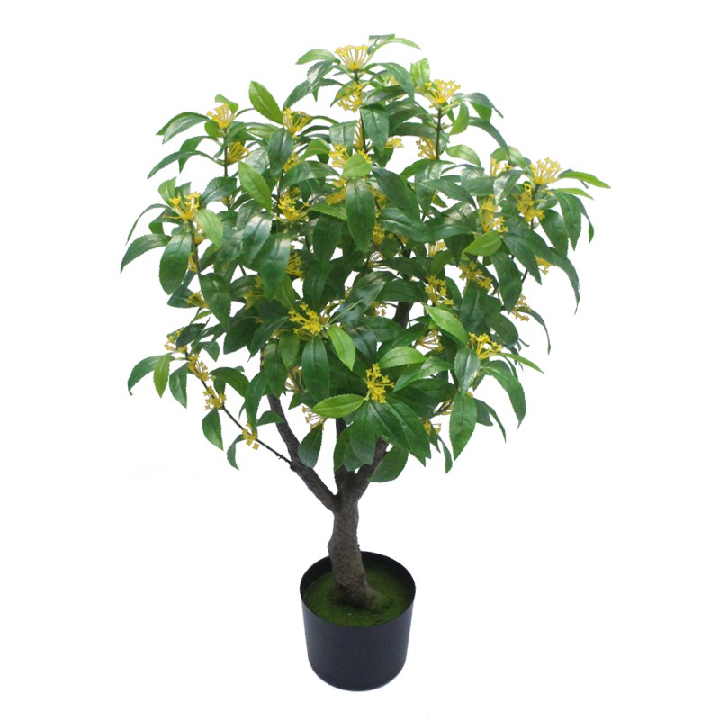 仿真植物盆栽桂花树绿植家居客厅摆设园林工程造景装饰品厂家直售