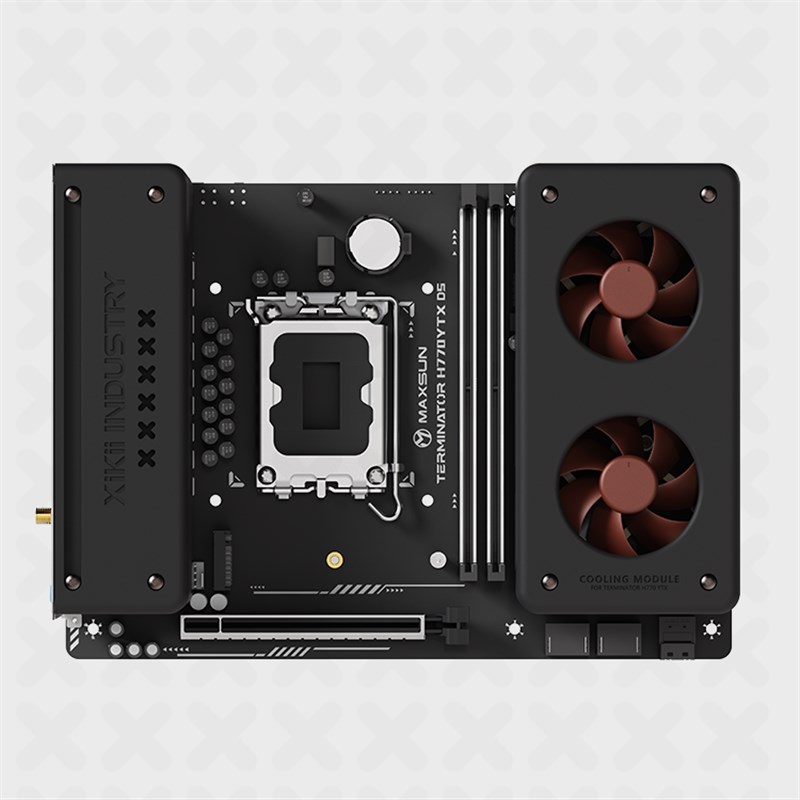 铭瑄 终结者 H770 YTX主板 Xikii Industry 装甲 猫头鹰定制版