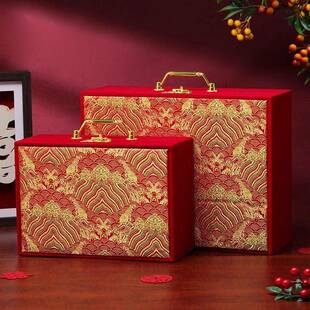 订婚彩礼钱盒子高端现金礼盒装1020万聘礼金箱提亲礼盒一体首饰盒