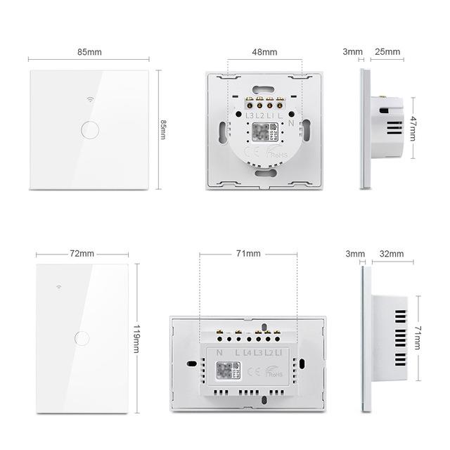 HomeKit面板开关智能家居86型Siri语音WiFi远程控制单火零版MFI