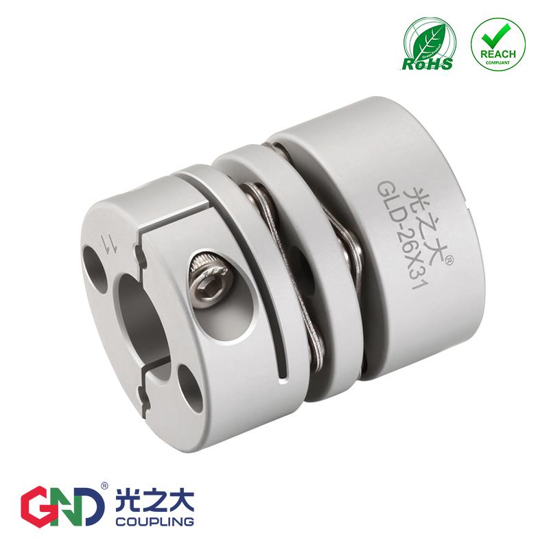 GL膜片联轴器大扭矩铝合金弹性GS单叠片联轴节伺服马达丝杆连轴器