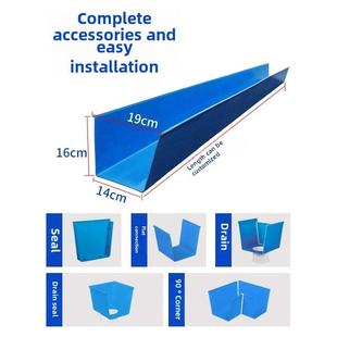 Pvc排水沟u型槽排水沟雨水水槽屋檐沟槽管道排水水槽瓦屋屋顶雨棚