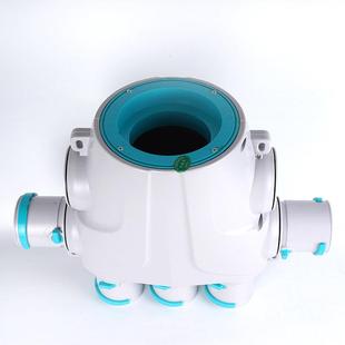 新风系统配件分风箱pe管道分支器消音环保ABS分风箱一分五 一分七