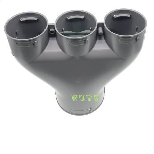 新风配件U型三通 四通PE通风管200 160 110 75通用管道连接分支箱