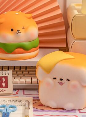 面包小狗存钱罐可存可取卡通可爱送儿童男女孩大容量防摔创意礼物